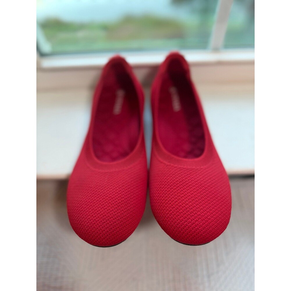 VIVAIA Round-Toe Flats (Claire) in Ruby Red Women’s Size 41.5 (US 11) - Picture 4 of 11